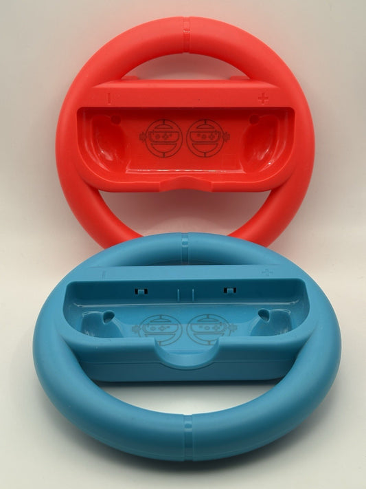Nintendo Switch Joy-Con Wheel Pair Red Blue Mario Kart Steering Wheel