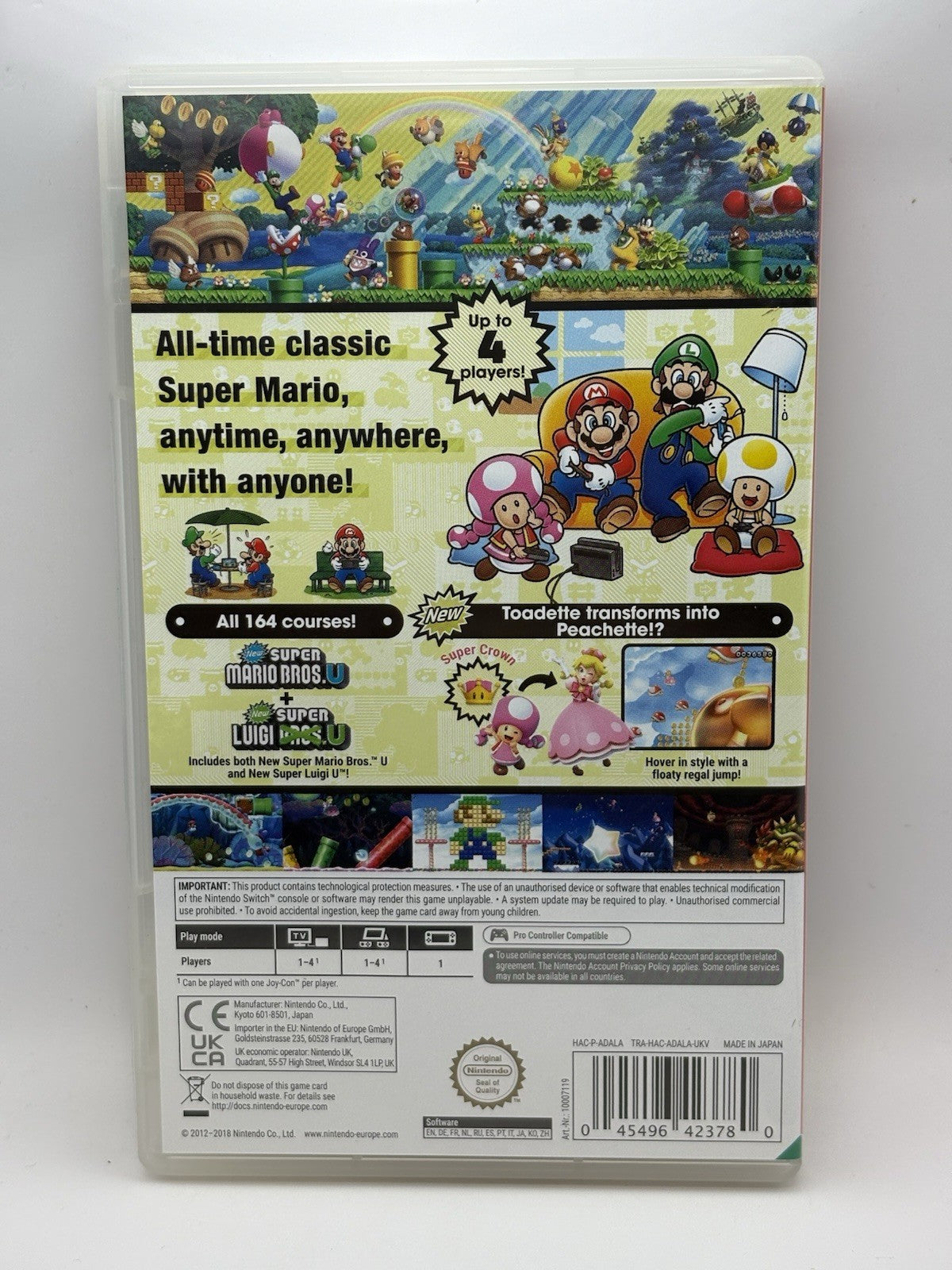 Case Only No Game New Super Mario Bros. U Deluxe - Nintendo Switch