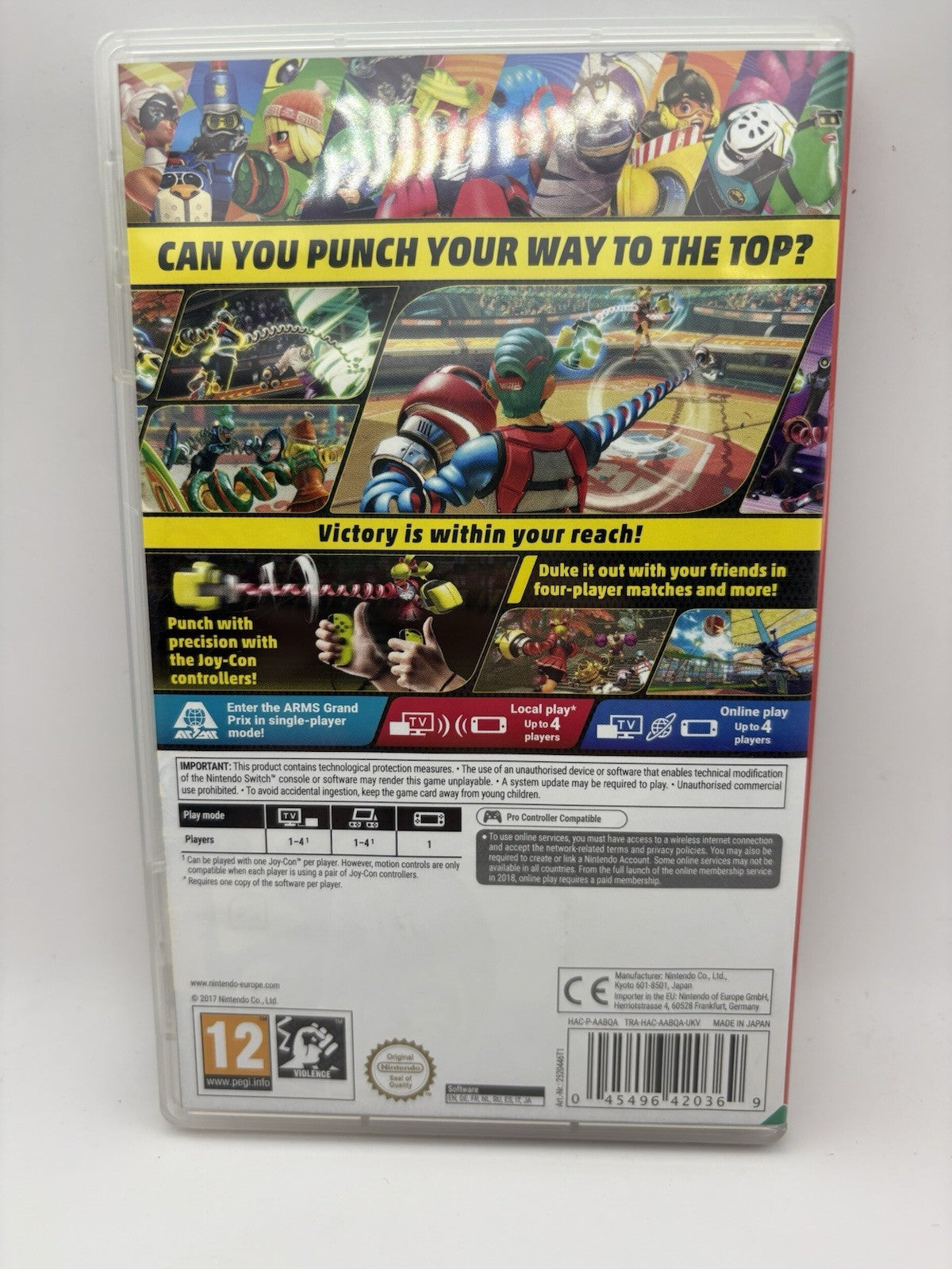 ARMS Nintendo Switch Game