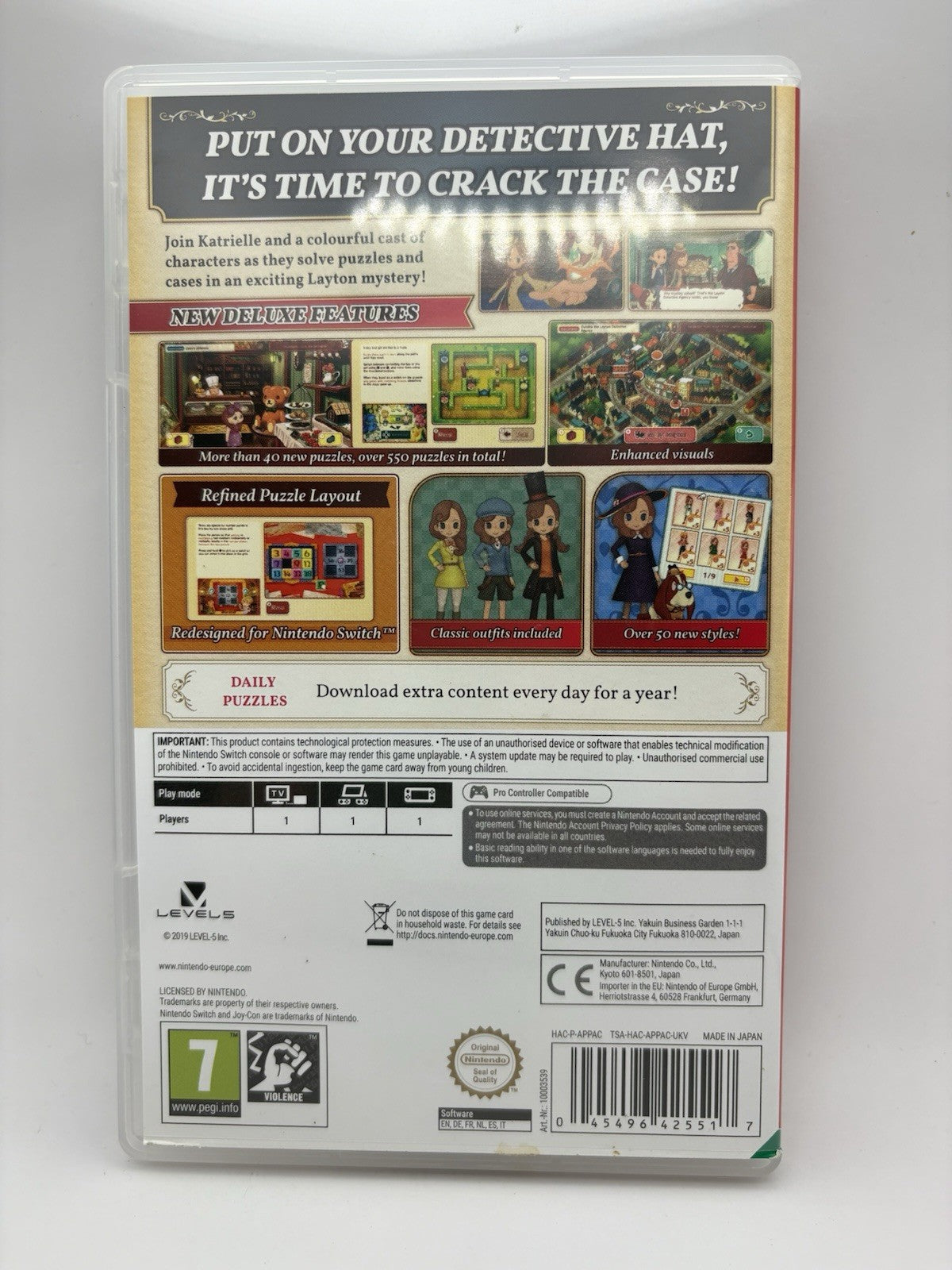 Layton's Mystery Journey Katrielle and The Millionaires Nintendo Switch