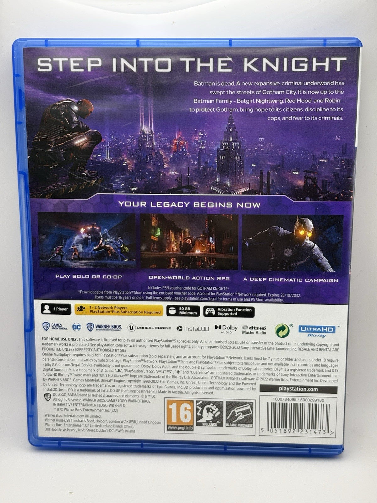 Gotham Knights (Sony PlayStation 5, 2022) Complete Game