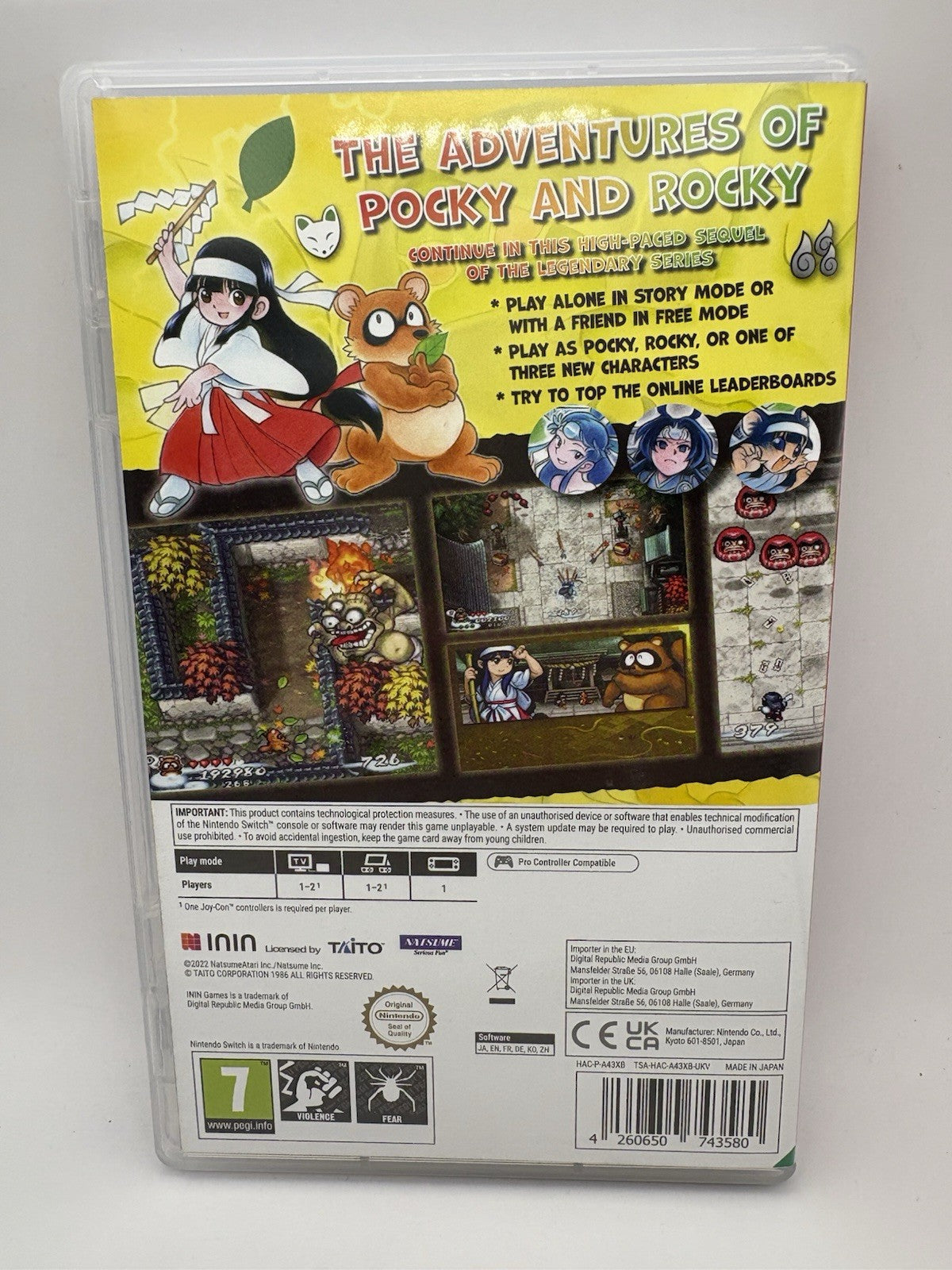 Pocky & Rocky Reshrined (Nintendo Switch)