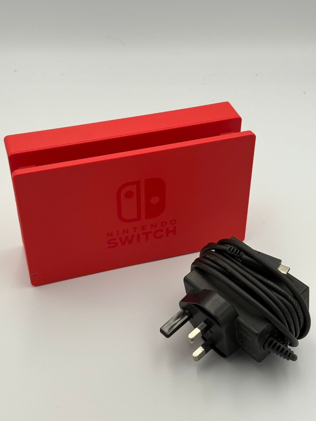 Official Nintendo Mario Red Switch TV Dock Set Docking & Charger AC Adapter