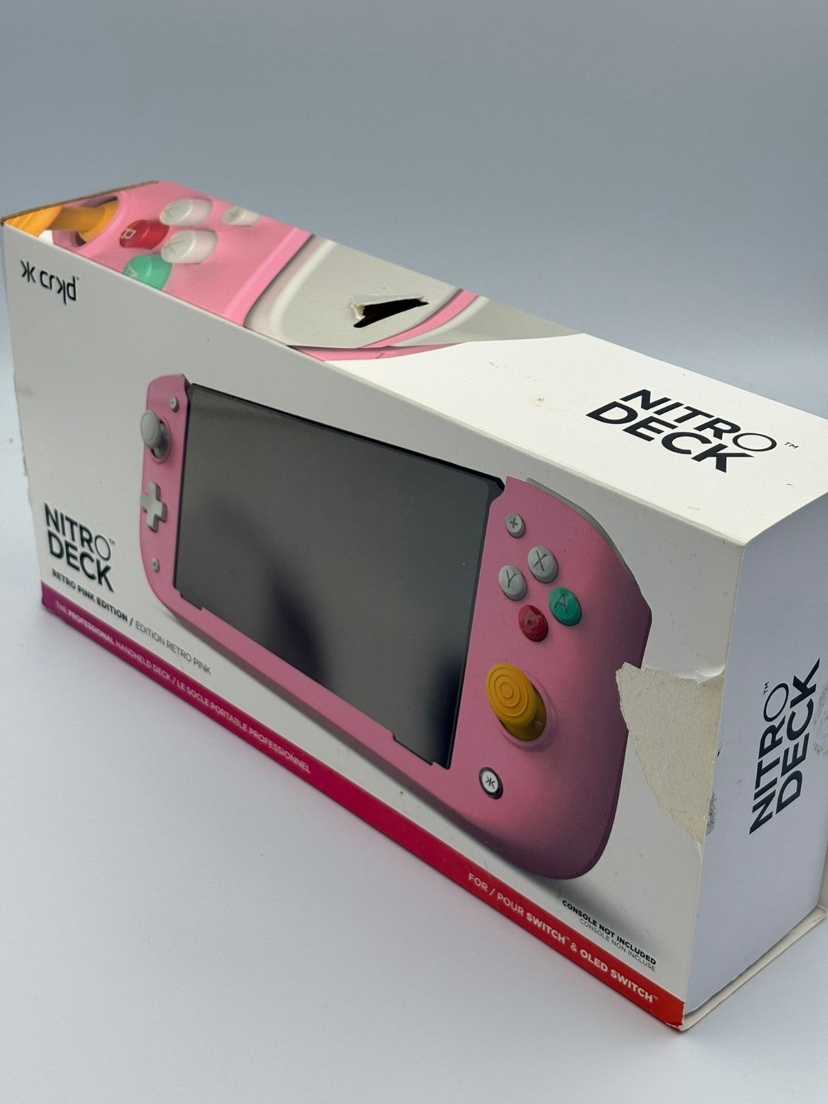CRKD Nitro Deck Controller for Nintendo Switch - Retro Pink Limited Edition