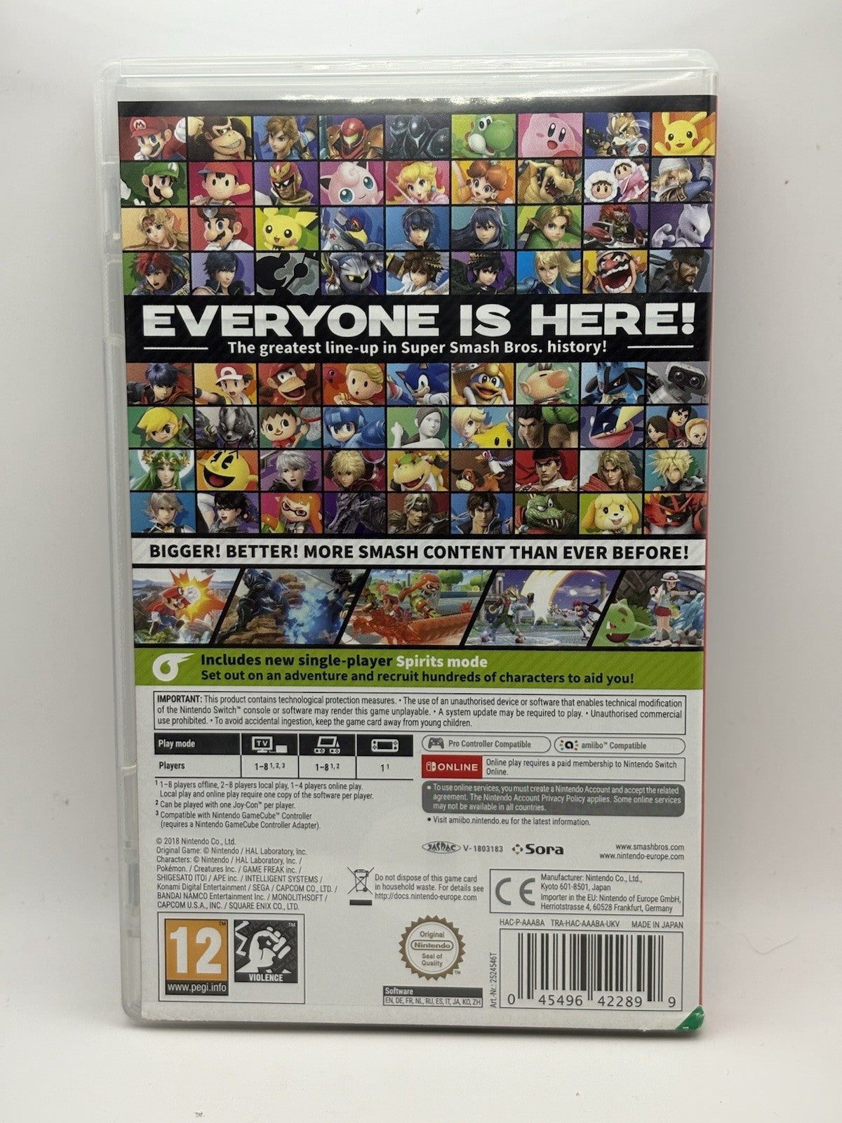 Super Smash Bros. Ultimate (Nintendo Switch) Case Only No Game