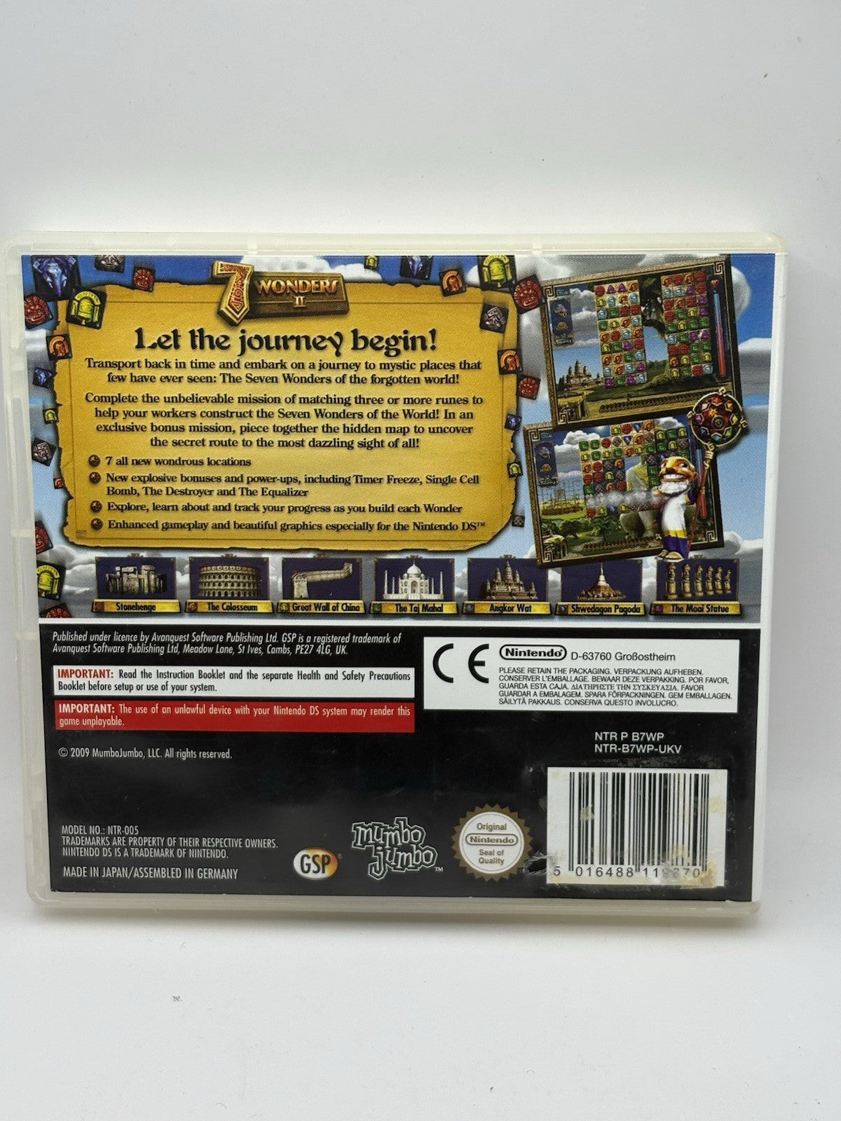 7 Wonders II (2) (Nintendo DS, 2010)