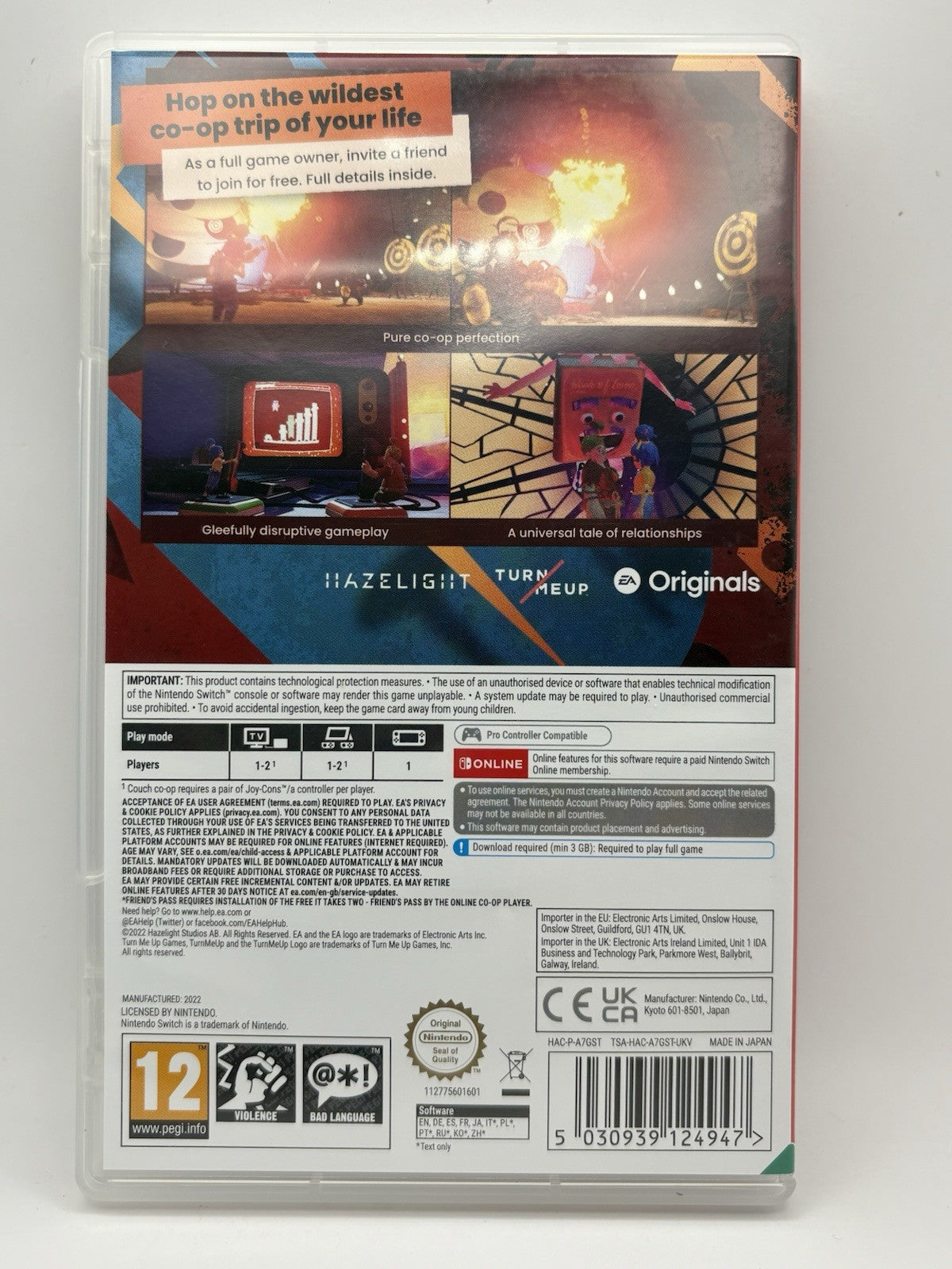 It Takes Two Nintendo Switch Game