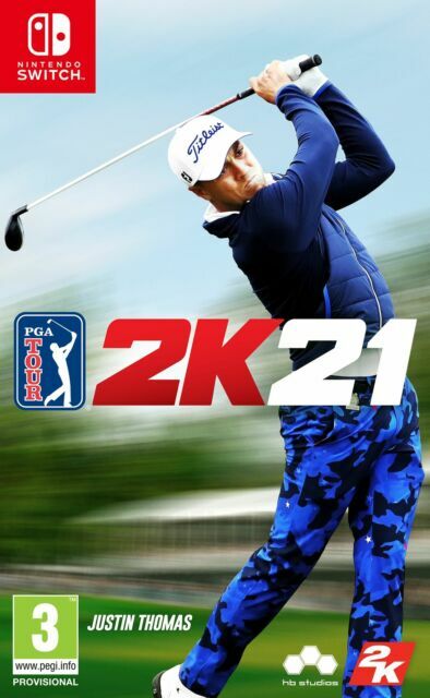 PGA Tour 2K21 (Nintendo Switch, 2020)  Game and Cartridge